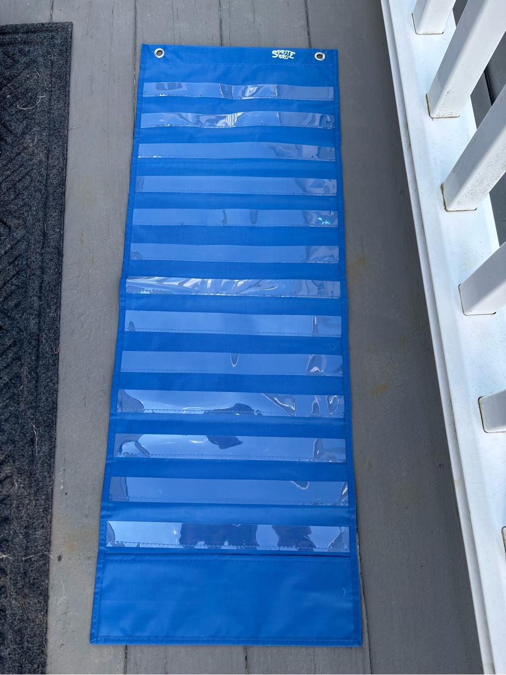 Blue Over-the-Door Pocket Organizer - 12 Pockets